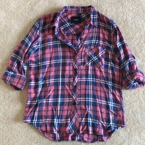 Rails Plaid Button Down Shirt Size S